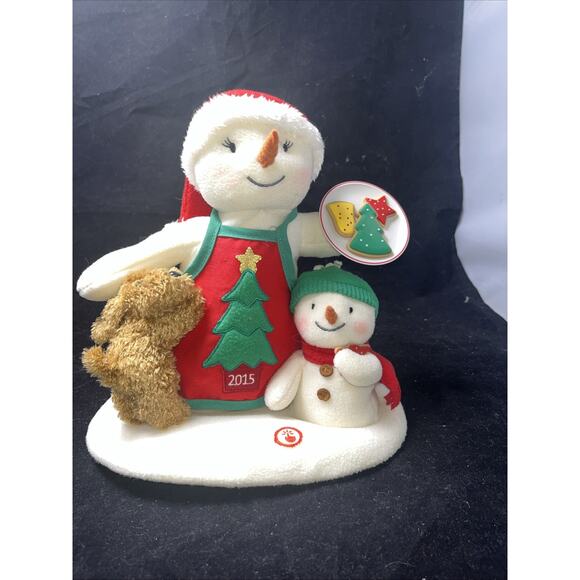 2015 Hallmark Jingle Pals Time for Cookies Animated Singing Snowman Works - Picture 3 of 7